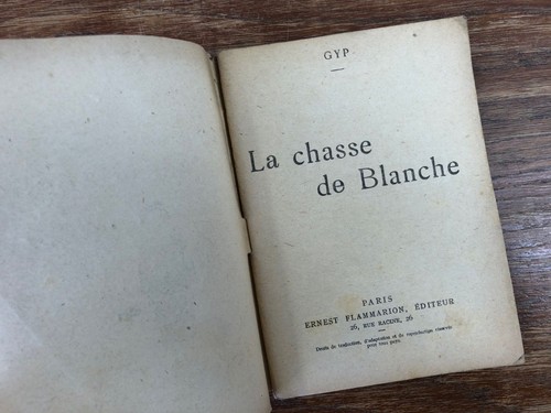 GYP La Chasse de Blanche Une Heure d'Oubli ... FLAMMARION 1919 couv. FABIANO - Picture 4 of 5