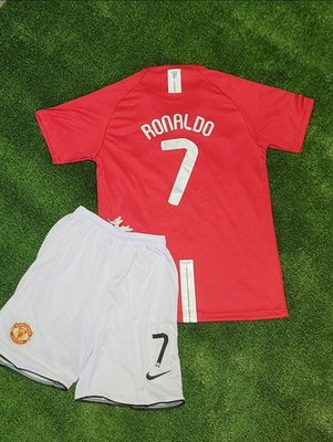 #ad Ronaldo #7 Manchester United 2007 2008 Retro Home Jersey for Kids Read Desc. $50.96