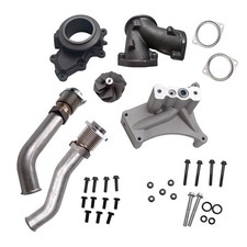 For 7.3l 99.5-03 Turbo Pedestal Ebp Valve Delete Upgraded 55 Wheel Up Pipes