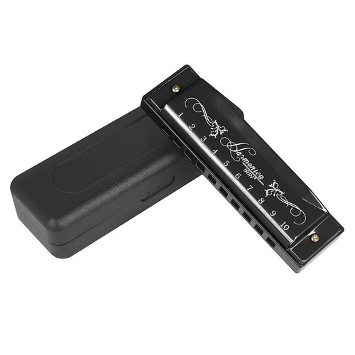 Llave de armónica de C 10 agujeros armónica cromática C con estuche para regalo para principiantes con - Imagen 31 de 41