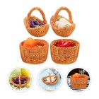  1 Set Puppenhaus-Mini-Lebensmittelzubehör – Miniatur-Gemüse im Korb,