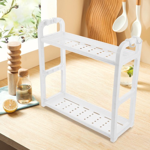 2 -Tier Countertop Spice Organizer Kitchen Storage Shelf Tabletop Rack - Bild 11 von 12