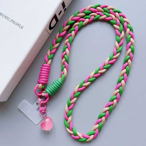 Detachable Braided Phone Lanyard Phone Charm Accessories - Photo 9 sur 16