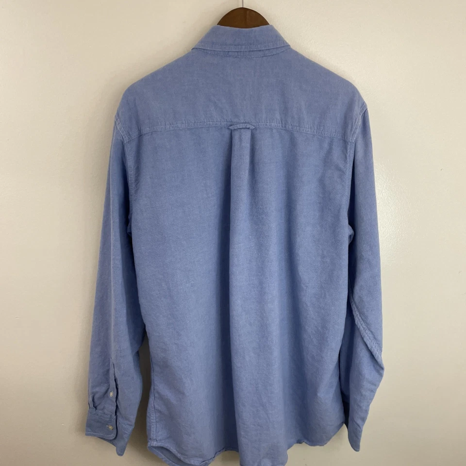 Chaps Shirt Mens LT Tall Large Light Blue Long Sleeve Button 100% Cotton Classic - Image 2 of 4