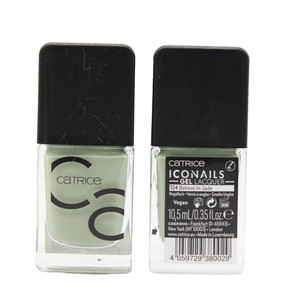 2x CATRICE ICONails GEL Lacquer 7-Tage Nagellack 124 Believe In Jade - NEU