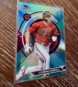 Corbin Carroll RC 2023 Topps Finest Aqua Refractor /199  Arizona Diamondbacks 🐍