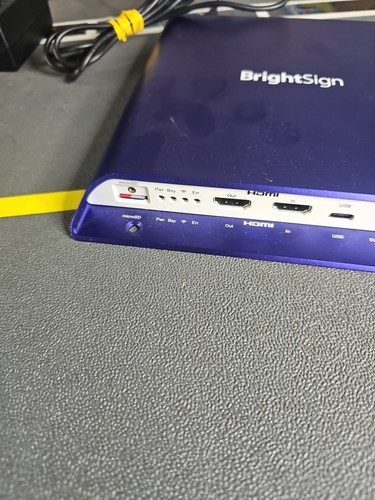 BrightSign XT244 Lettore multimediale segnaletica 4K Ultra HD XT4 con scheda e alimentatore AC - Foto 3 di 6