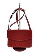 Borsa a tracolla Louis Vuitton Twin Set Monogram Impianto Pelle Rosso Usata