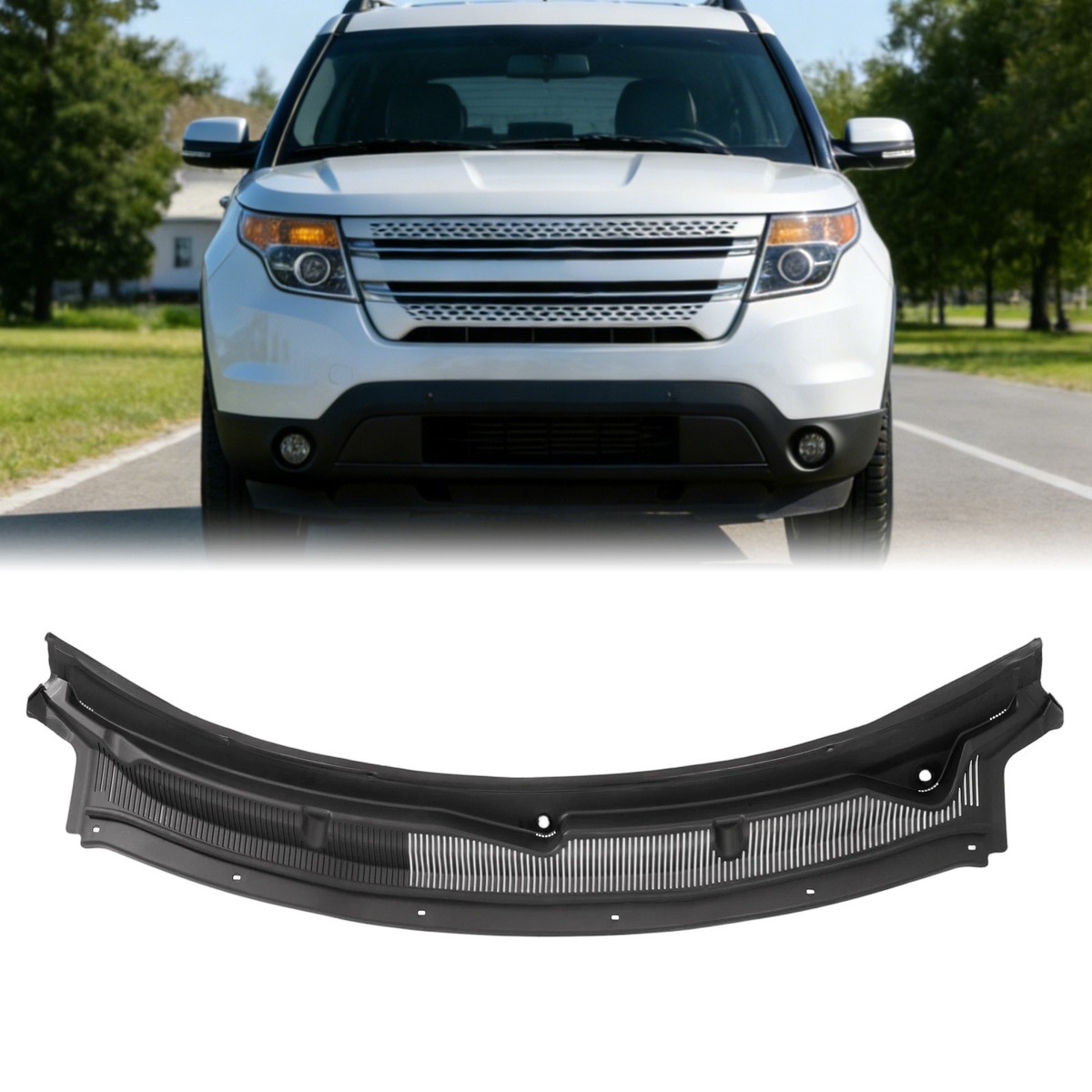 ブカラブー Fits Ford Explorer 2013-2019 Front Windshield Panel Wiper Cowl