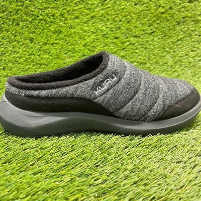 Kuru Draft 2 Womens Size 10 Gray Black Casual Comfort Slip-On Mule Slippers