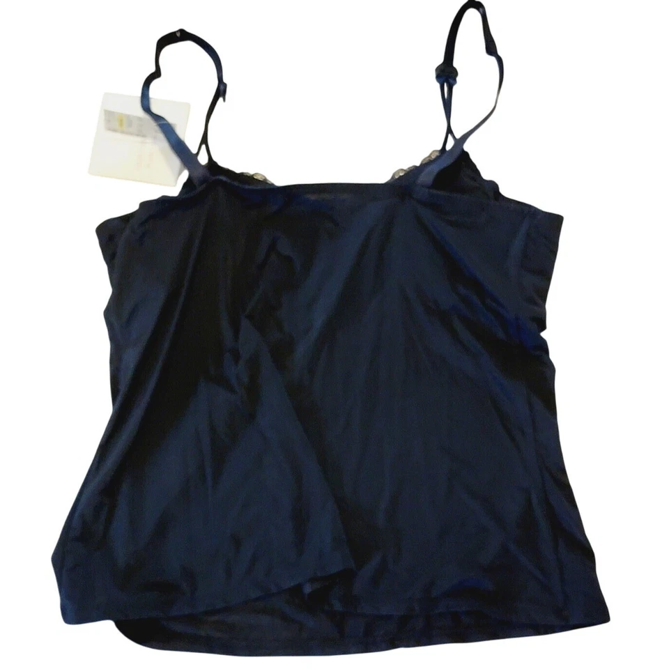 Sujetador/Cami Slip Amoena Intimates 38B negro con aros copas de encaje ajustables Correas nuevas con etiquetas Foto 2 de 4