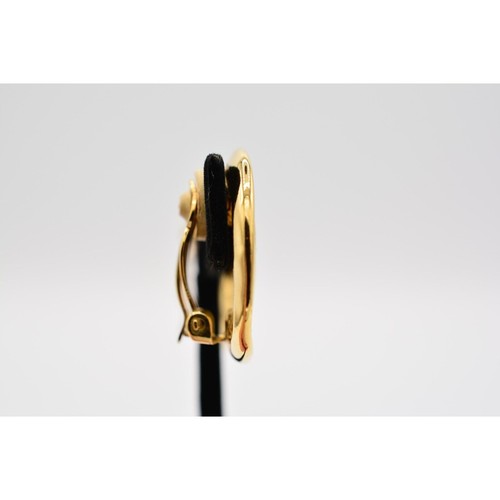 Givenchy Vintage Logo Clip On Ohrringe 4G Gold Chunky Signiert NOS 1980er BinAF - Bild 8 von 12