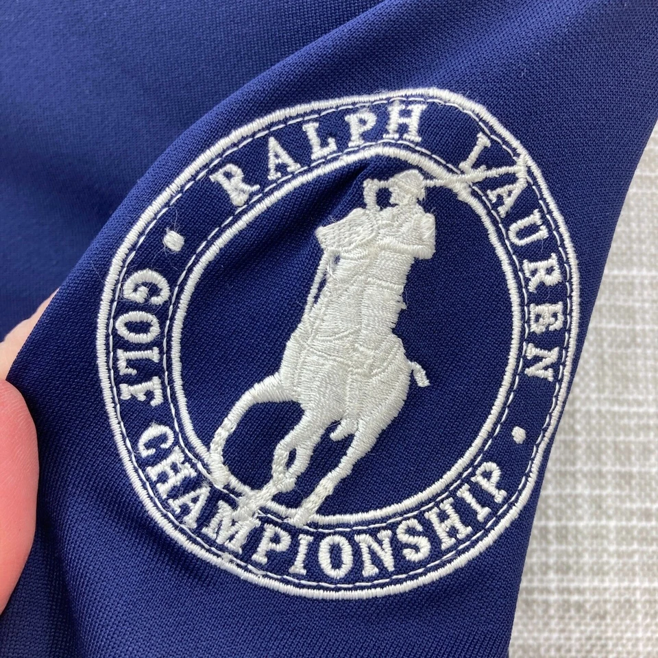 Pullover Ralph Lauren Golf Championship 1/4 Cremallera Mujer Pequeño Azul Marino Polo Logo Foto 4 de 4