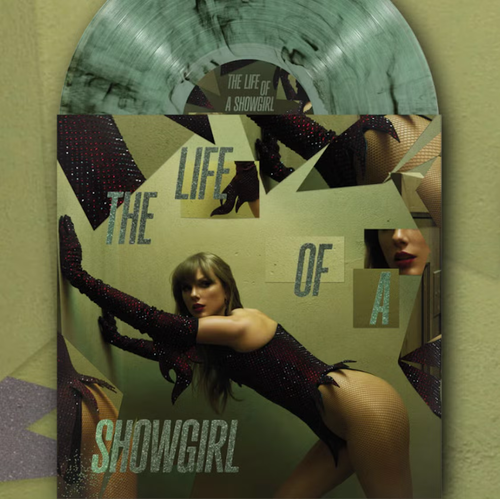 Taylor Swift The Life of a Showgirl The Shiny Bug Edition Onyx Shimmer Vinyl Set - Picture 2 of 3