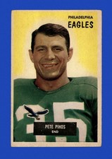 1955 Bowman Set-Break # 10 Pete Pihos VG-VGEX *GMCARDS*