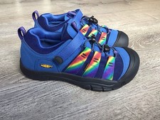 Keen Newport H2sho Sandals Youth 6 Blue Rainbow Nylon Sport Closed Toe 1026186