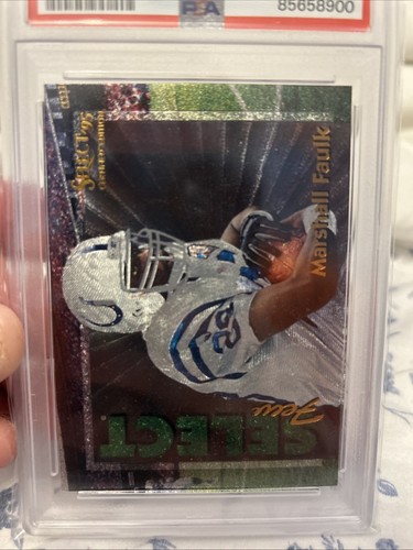 1995 Select Certified Edition Marshall Faulk Select Few /2250 PSA 10 POP 6 - Afbeelding 4 van 7