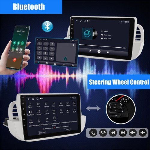9" Carplay Android 14 Autoradio Per FIAT 500 2007-2015 4+64GB GPS Navi WIFI RDS - Foto 9 di 14