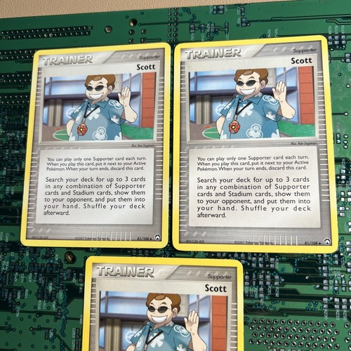Scott 81/108 EX Power Keepers Pokemon Card Trainer Supporter Non-Holo 3 - Picture 2 of 4