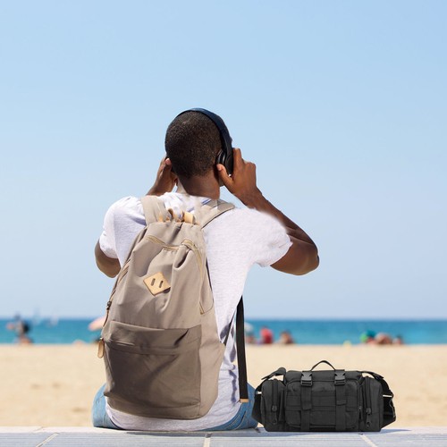 Tragbare Umhängetasche Multifunktion Gürteltasche Outdoor Accessoire Crossbody Bag - Bild 6 von 12