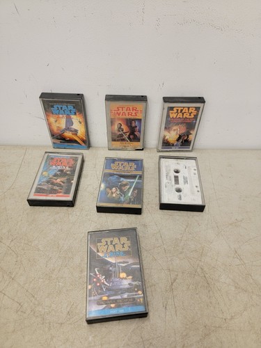 (7) Star Wars Audio Books On Cassette Tape, X-wing, Shield Of Lies & More