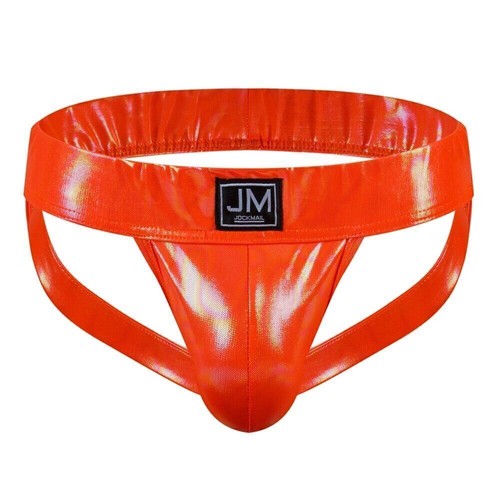 Perizoma slip mutande uomo jock strap morbido ecopelle intimo jockstrap - Foto 13 di 14