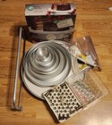 PreOwned Lot Cake Pans Wilton Decorating Tips Supplies Leveler Stand + Extras
