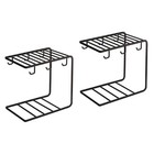  Set of 2 Drain Cup Holder Kitchen Drainage Organizer Drying Dryer Rack Glass