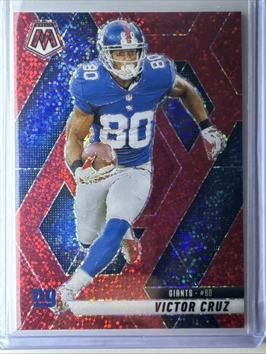 2025 Panini Mosaic - Victor Cruz #123 Red Sparkle Prizm
