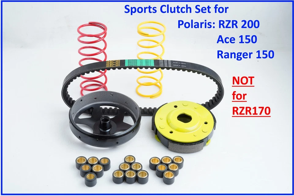 Juego de embrague deportivo para Polaris Ranger 150 Ace 150 RZR 200 RZR200 US @CA Foto 2 de 4
