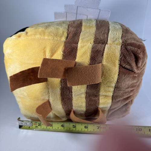 Jay Franco Plush Minecraft Bee Yellow Brown 12" Striped Stuffed Animal Toy - Picture 9 of 10