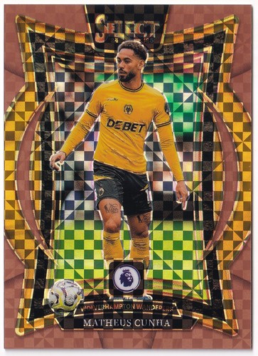 Panini Premier League Select 2024-25 Matheus Cunha /125 Bronze Checker Prizm
