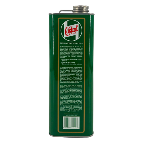 Castrol Classic XL 5 Liter Blechkanister Motoröl Oldtimer Youngtimer 20W-50 Öl - Bild 2 von 2
