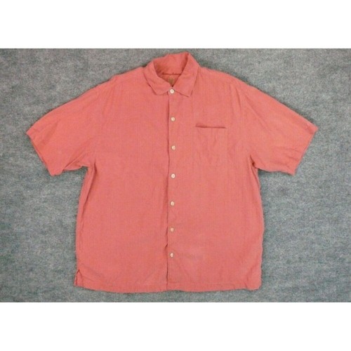 Tommy Bahama Hemd Herren XL Rosa Seide Camp - Bild 2 von 9