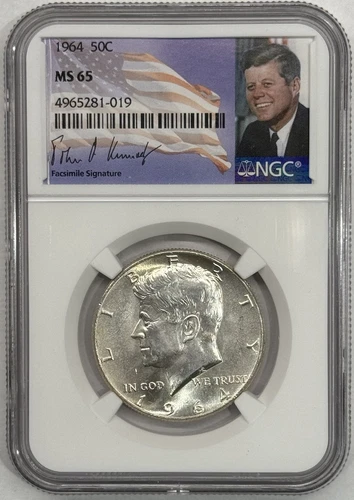 1964 MS65 Kennedy Half Dollar Philadelphia NGC Special Label