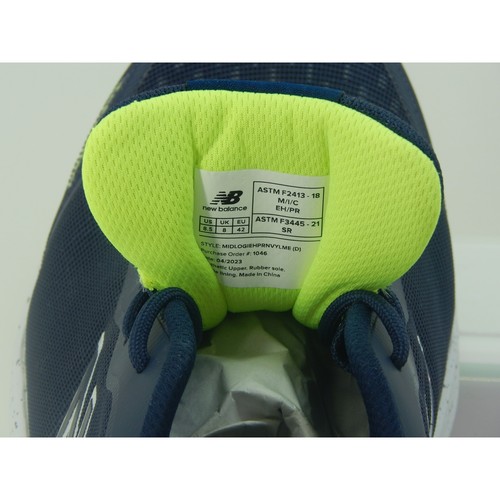 New Balance Logic Herren Arbeitsschuh Gr. 8,5 Marineblau Verbundkappe Sicherheit Sneaker - Bild 6 von 9