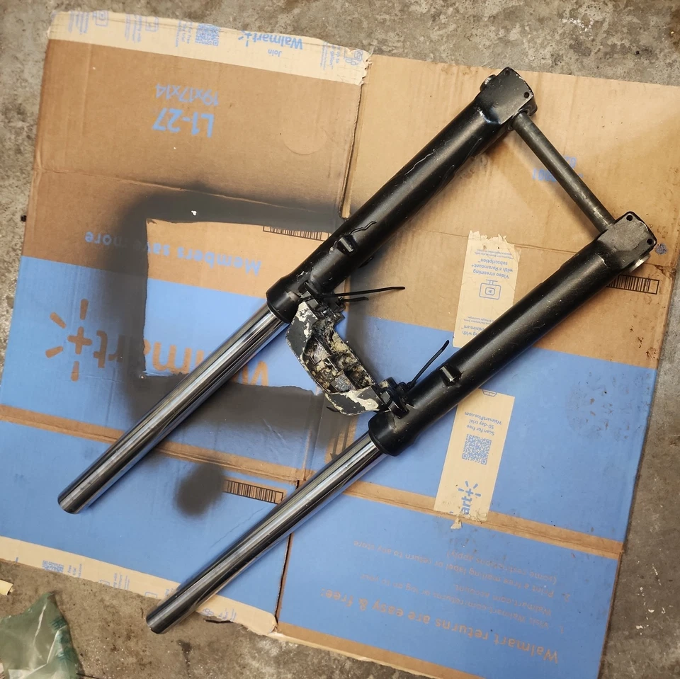 Conjunto de garfo BMW R100R R80R K75 Gabelholme Showa 41mm 2312297 2312298 - Imagem 2 de 4