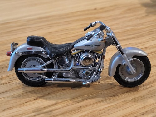 Motocicletta Franklin come nuova 1990 Harley Davidson 90 Fat Boy 1:24 B11X066 - Foto 5 di 10