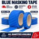 Blue Masking Tape UV Resistant Painting Craft Home Decorating Tape 24mm 48mm x 5