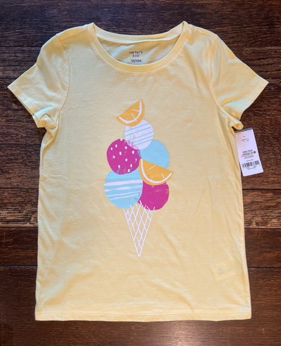 2 Carter’s Girls Short Sleeve T-shirts | Size 10 | NWT & NWOT (sold as a bundle) - Picture 2 of 9