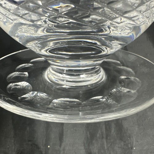 Vintage WATERFORD Crystal Colleen Footed Dessert Grapefruit Bowl No Chips - Picture 12 of 21