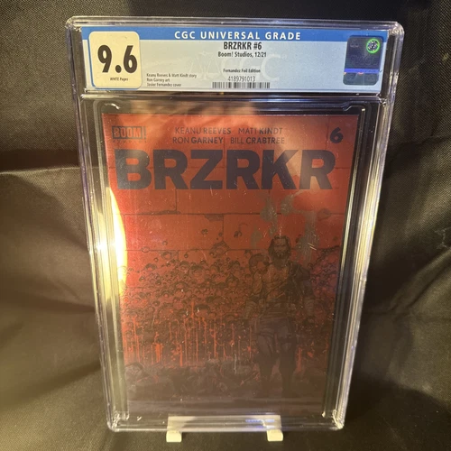 Brzrkr (Berzerker) #6 Boom Studios Fernandez Foil Variant Edition CGC 9.6 Graded
