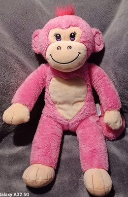 RETIRED: 2014 Build A Bear Sophie Strawberry Pink Monkey