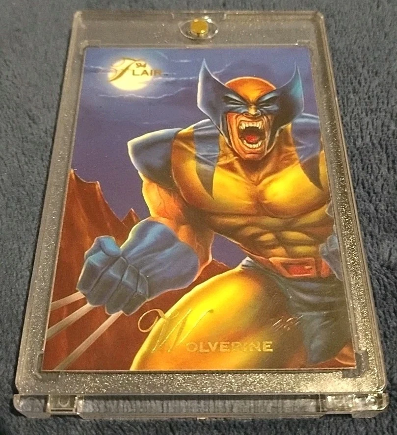 1994 FLAIR WOLVERINE! Double Thickness Card 100% MINT CONDITION 1-0WNER X-Men BL - Image 2 of 4