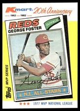 1982 Topps Kmart 20th Anniversary George Foster Cincinnati Reds #32 *B*