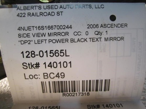 Espejo retrovisor lateral eléctrico izquierdo para conductores para Isuzu Ascender 07 2006-08 - Imagen 7 de 12