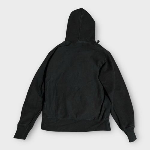Vintage Champion Reverse Weave Pullover Hoodie Medium Schwarz Sweatshirt Schriftzug M - Bild 2 von 15