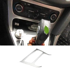 AC Button Control Console Frame Trim 2015-2018 1PCS Silver Steel For Ford Focus