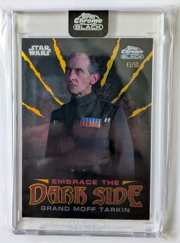 Topps Star Wars Chrome Black 2024 ED-12 Grand Moff Tarkin /50 Embrace Darkside