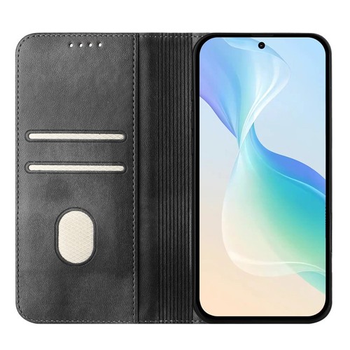 Genuine Leather Wallet Case Magnetic Flip Cover for Samsung Galaxy S10e/S9+/S8+ - Picture 14 of 25